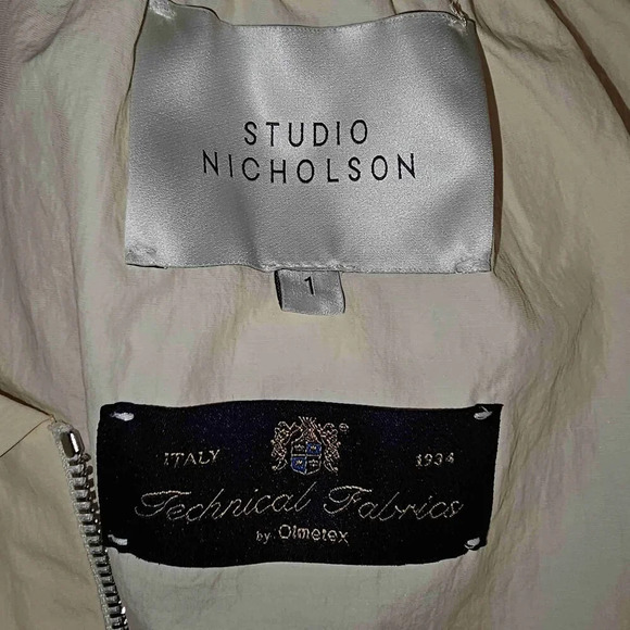 Studio Nicholson Womens Buttermilk Nylon Technical Masera Jacket 1 US 6 Pullover - Picture 4 of 5